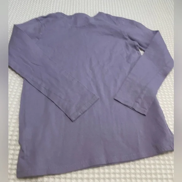 Girl’s Purple Long Sleeve Tee - Picture 3 of 4